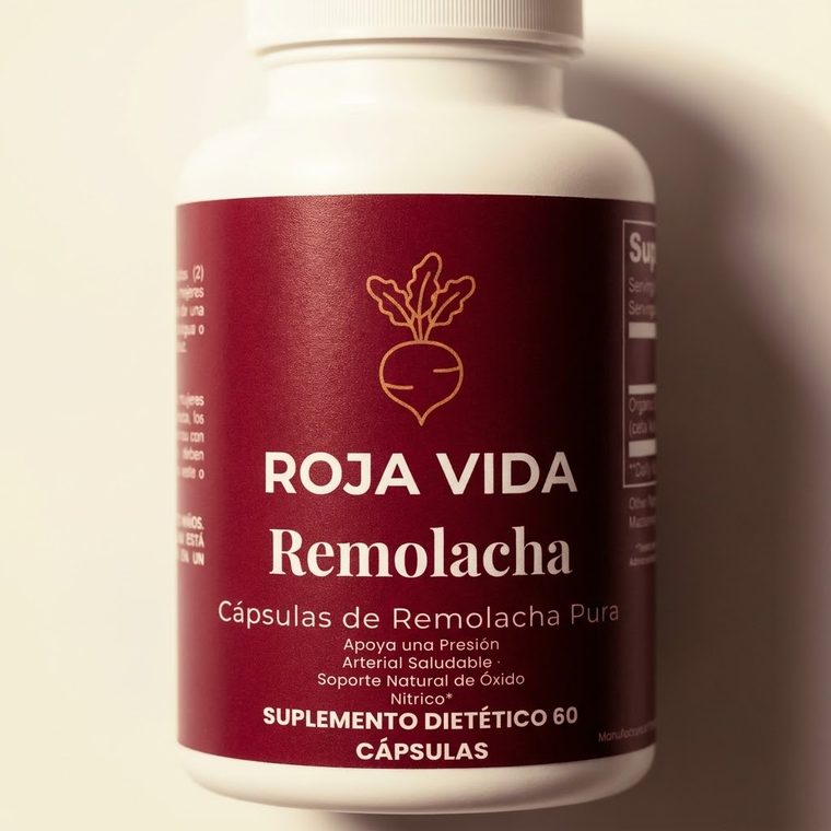 Close up of the Roja Vida label
